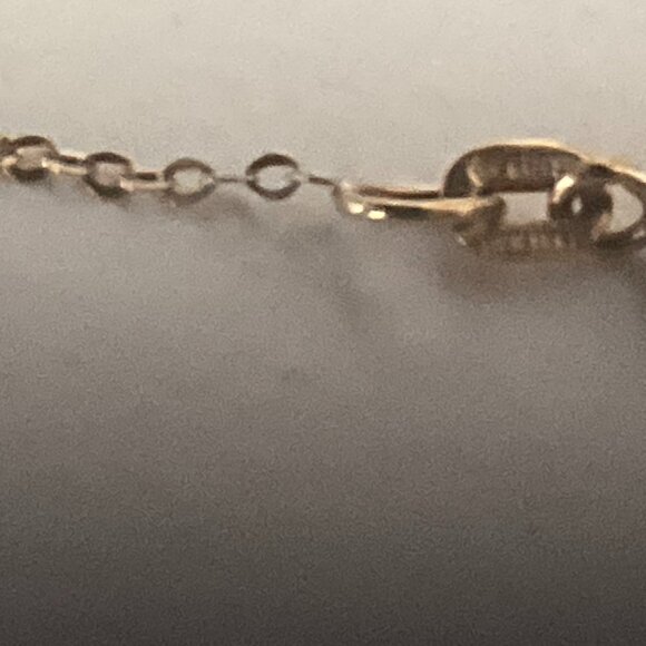 24K pure solid gold disk framed in 14k solid gold necklace - Picture 6 of 7